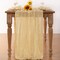 Champagne Gold Cheesecloth Table Runner – Boho Fall Gauze Table Decoration for Thanksgiving, Weddings, Bridal & Baby Showers, Parties, 35" x 120 Inch